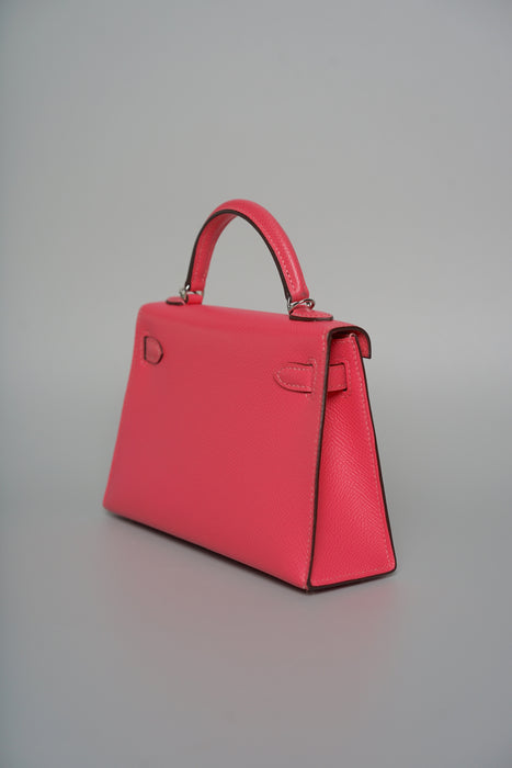Hermes Kelly 20 in Rose Azalea Epsom Phw