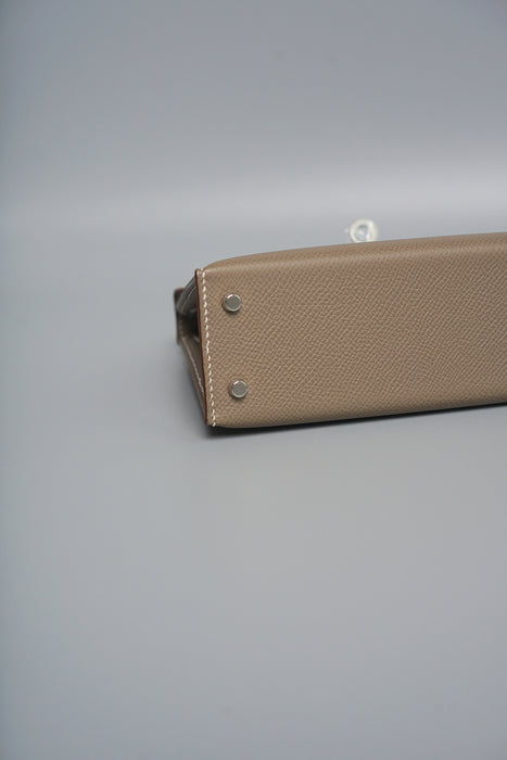 Hermes Kelly 20 in Etoupe Epsom Phw (Brand New)