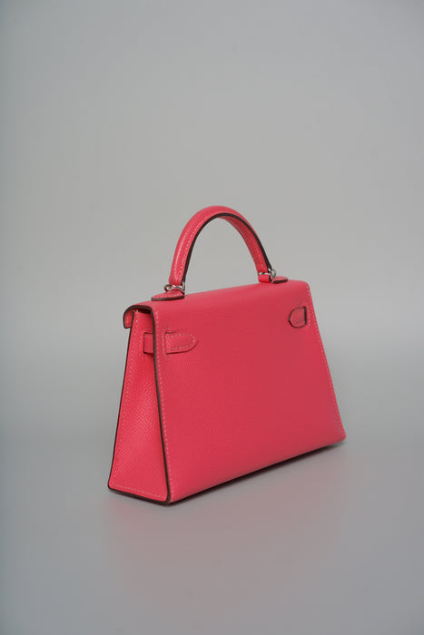 Hermes Kelly 20 in Rose Azalea Epsom Phw