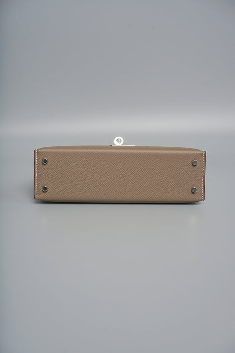 Hermes Kelly 20 in Etoupe Epsom Phw (Brand New)