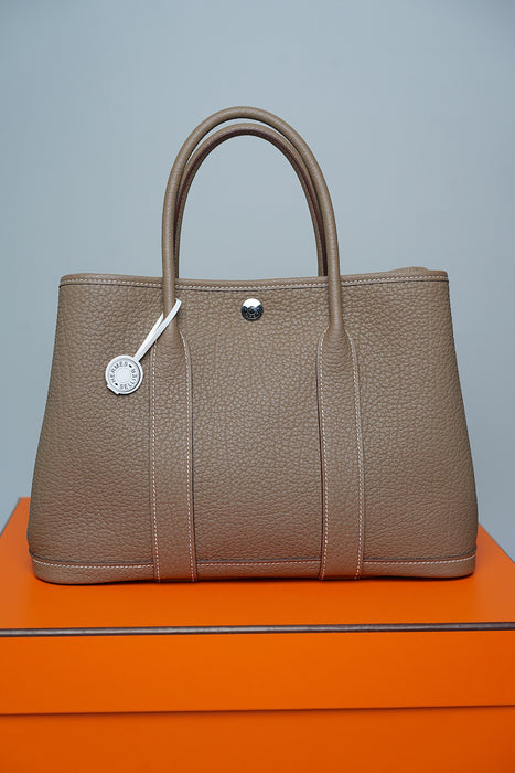 Hermes Garden Party 30 in Etoupe Phw (Brand New)
