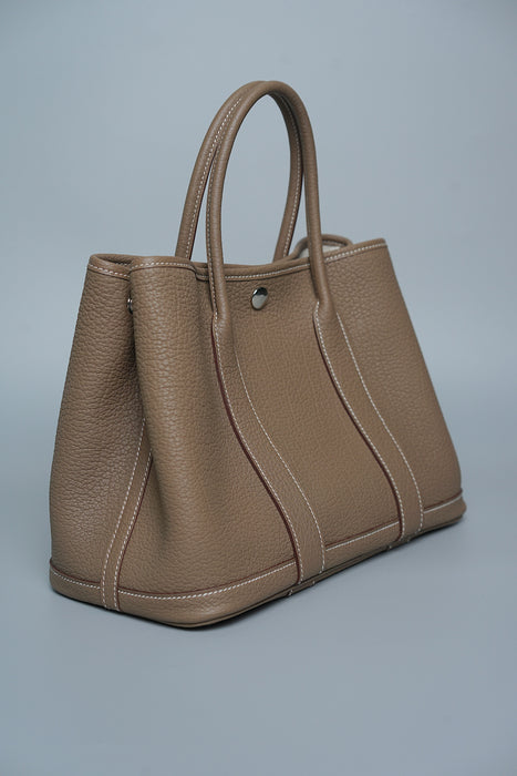 Hermes Garden Party 30 in Etoupe Phw (Brand New)