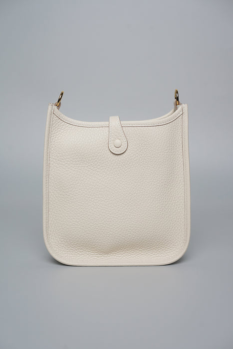 Hermes Mini Evelyne in Craie Ghw (Brand New)