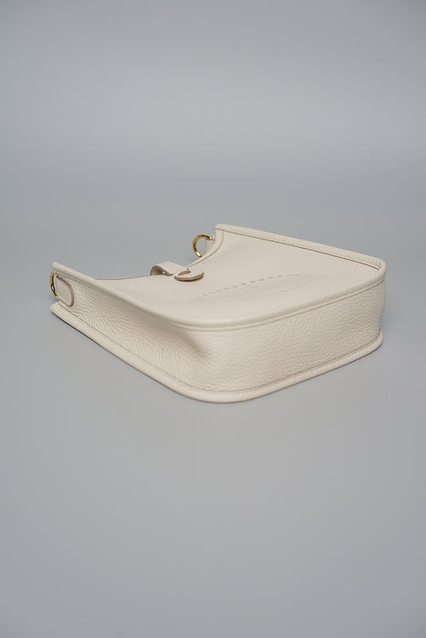 Hermes Mini Evelyne in Craie Ghw (Brand New)