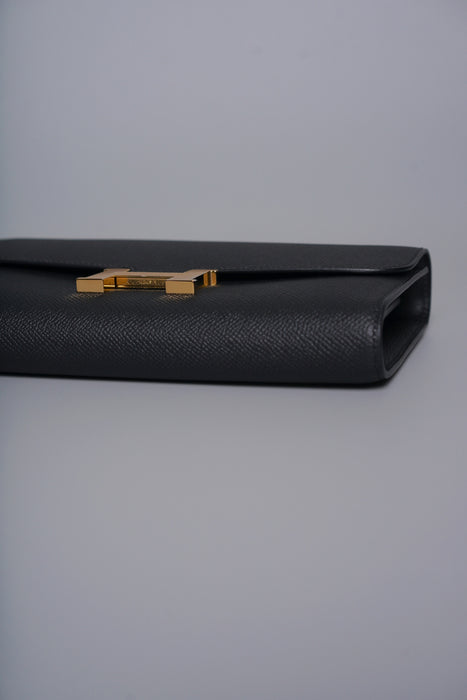 Hermes Constance To Go in Noir Epsom Ghw (Brand New)