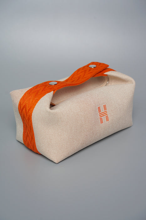 Hermes Orange Bride a Brac PM Vanity Cosmetic Bag NEW/UNUSED Shipping From  Japan