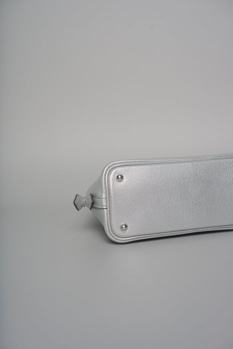 Hermes Mini Bolide in Argente Chevre Phw