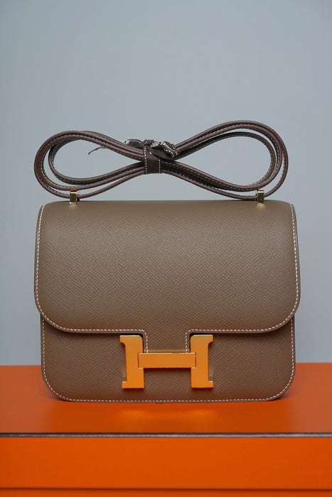 Hermes Constance 18 in Etoupe Epsom Ghw (Brand New)