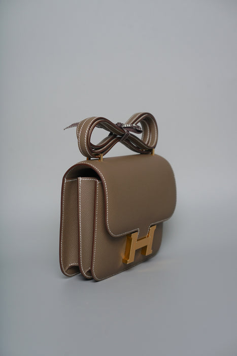 Hermes Constance 18 in Etoupe Epsom Ghw (Brand New)