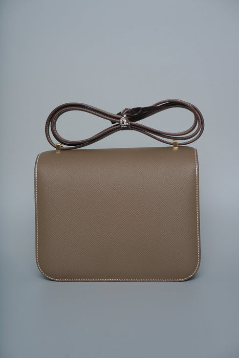 Hermes Constance 18 in Etoupe Epsom Ghw (Brand New)