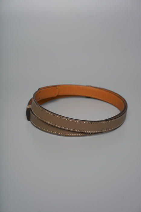 Hermes Kelly 18 Belt in Etoupe Ghw (Brand New)