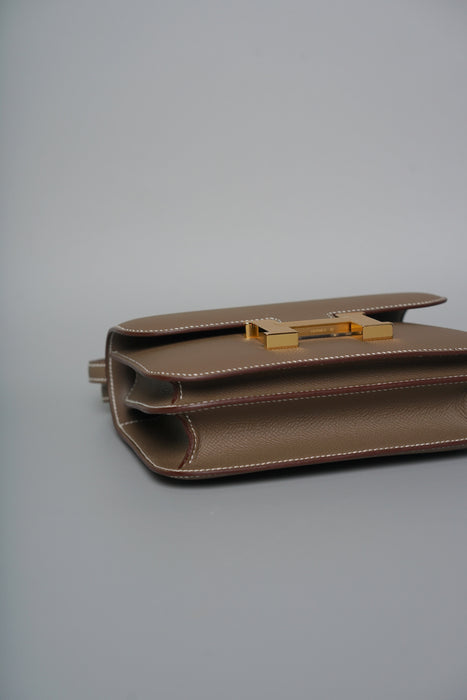Hermes Constance 18 in Etoupe Epsom Ghw (Brand New)