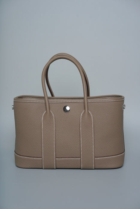 Hermes Mini Garden Party 23 in Etoupe Togo Phw (Brand New)