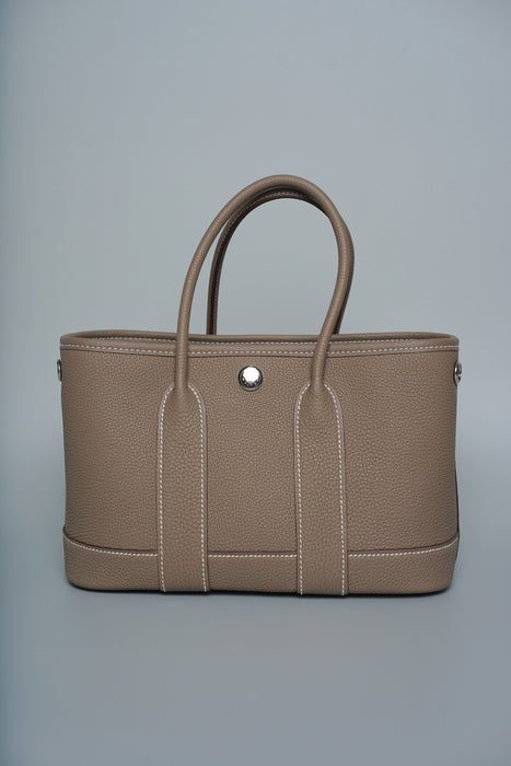 Hermes Mini Garden Party 23 in Etoupe Togo Phw (Brand New)