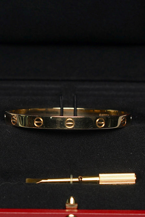 Cartier Love Bracelet in Yellow Gold Size 17