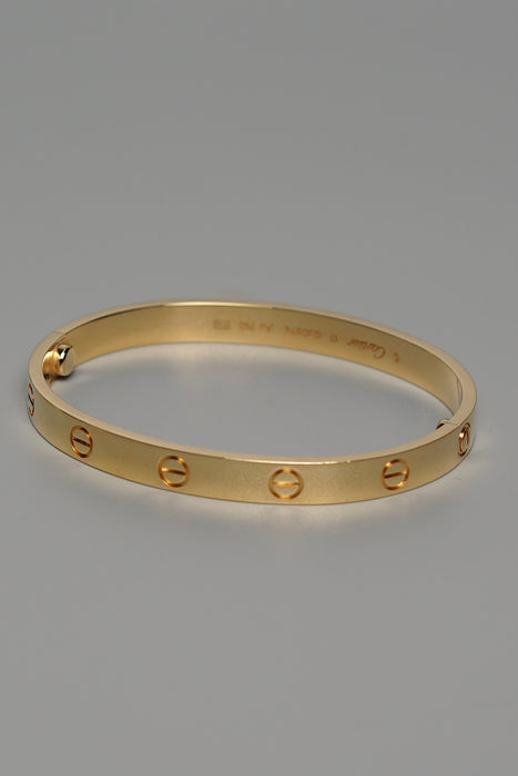 Cartier Love Bracelet in Yellow Gold Size 17