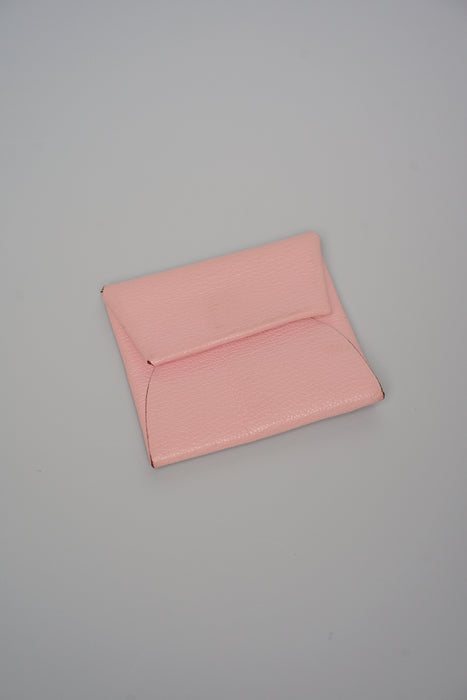 Hermes Bastia Coin Pouch in Rose Sakura