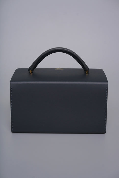 Hermes Petit H Minaudiere in Blue Sapphire / Vert Bosphore Ghw (Brand New)