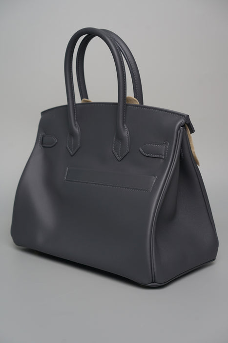 Hermes Birkin 30 in Colormatic Ardoise Swift Permabrass (Brand New)