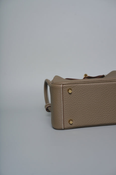 Hermes Mini Lindy in Etoupe Ghw (Brand New)
