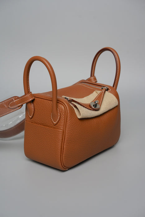 Hermes Mini Lindy in Gold Phw (Brand New)