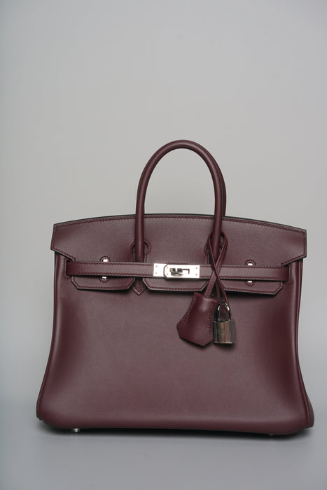 Hermes Birkin 25 in Prune Swift Phw (Brand New)