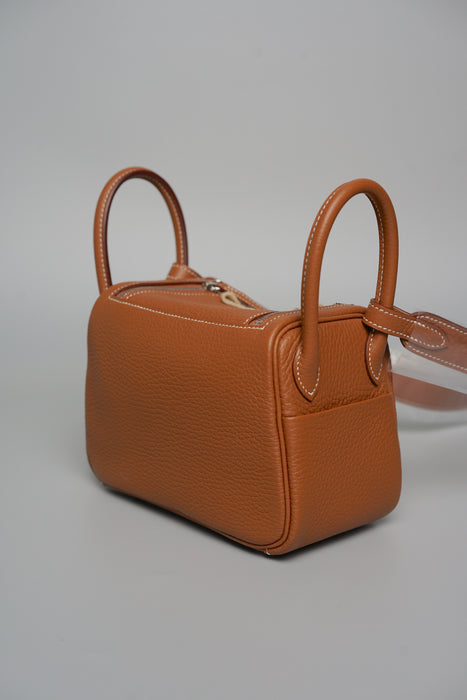 Hermes Mini Lindy in Gold Phw (Brand New)