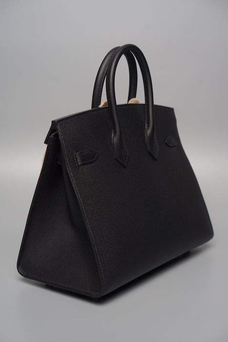 Hermes Birkin 25 Sellier in Black Ghw (Brand New)