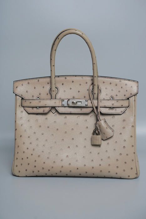 Hermes Birkin 30 in Mousse Ostrich Phw