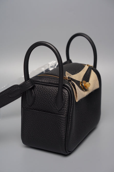 Hermes Mini Lindy in Black Ghw (Brand New)