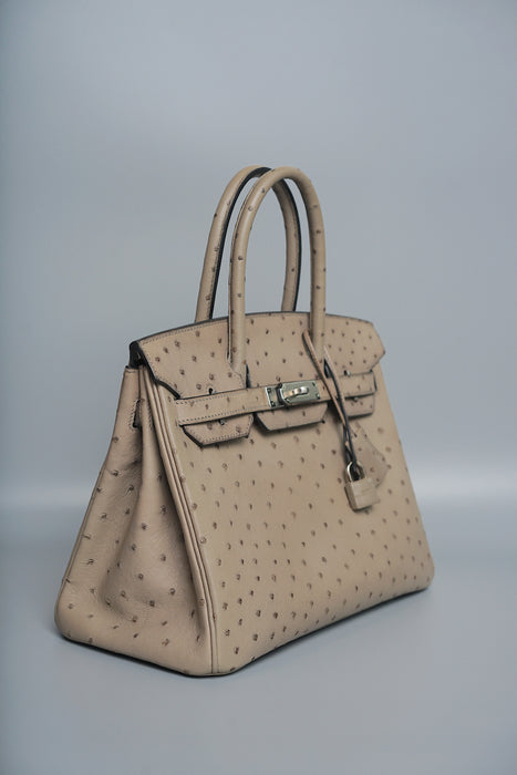 Hermes Birkin 30 in Mousse Ostrich Phw