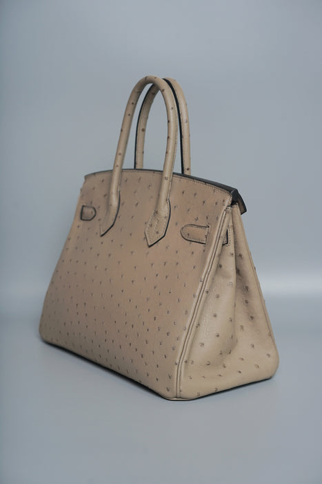 Hermes Birkin 30 in Mousse Ostrich Phw
