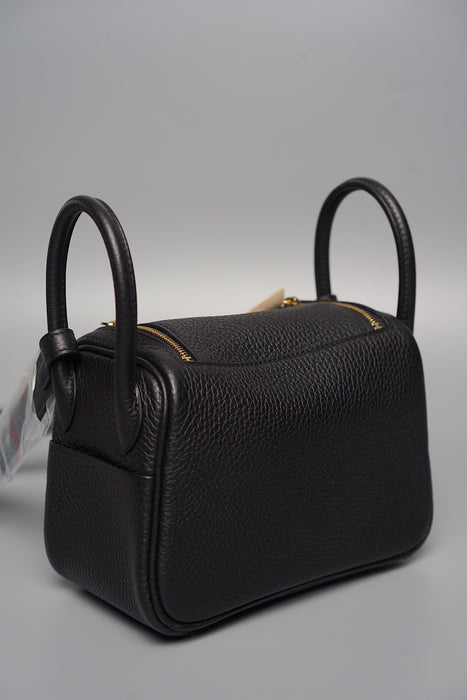 Hermes Mini Lindy in Black Ghw (Brand New)