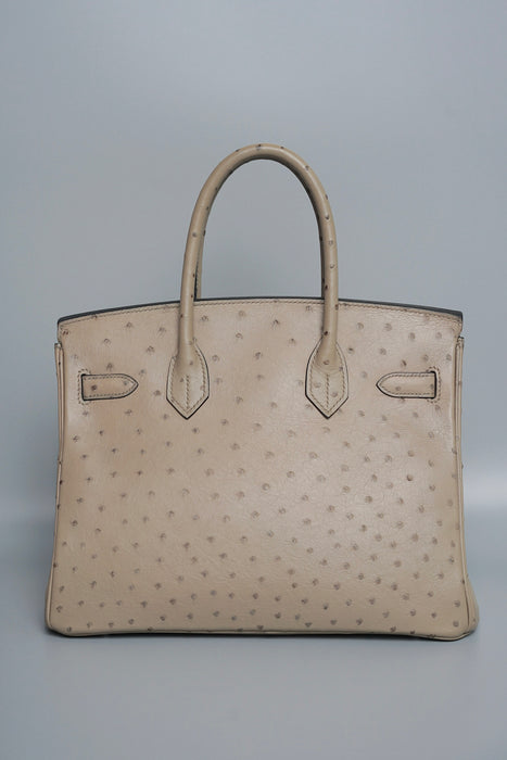 Hermes Birkin 30 in Mousse Ostrich Phw