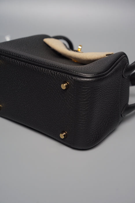 Hermes Mini Lindy in Black Ghw (Brand New)