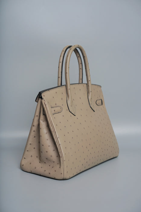 Hermes Birkin 30 in Mousse Ostrich Phw