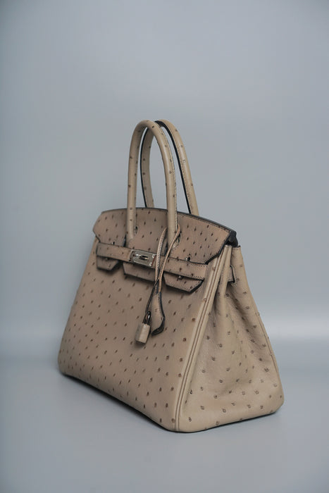 Hermes Birkin 30 in Mousse Ostrich Phw