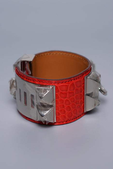 Hermes CDC in Geranium Matte Croc Phw