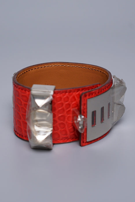 Hermes CDC in Geranium Matte Croc Phw