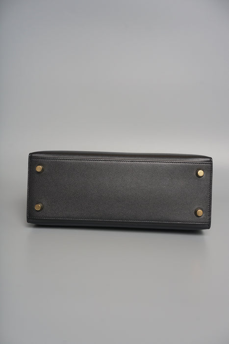 Hermes Kelly 25 Touch in Black Madame Shiny Alligator Ghw (Brand New)