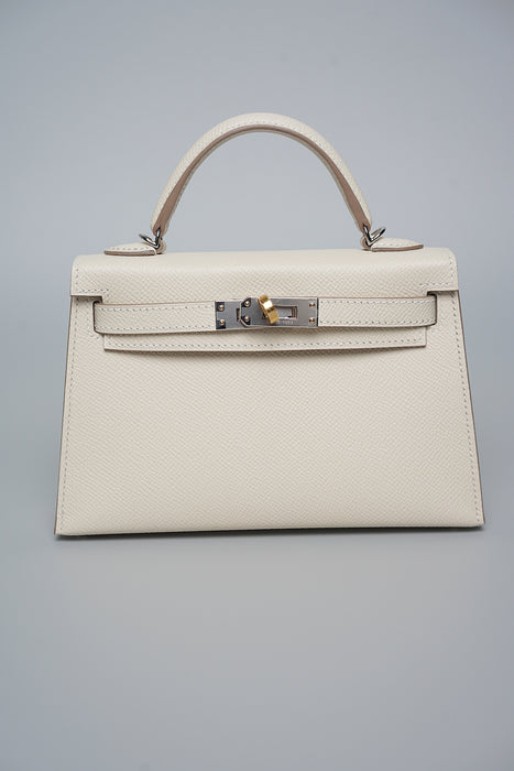Hermes Kelly II Sellier 20 in Electrum Craie (Brand New)
