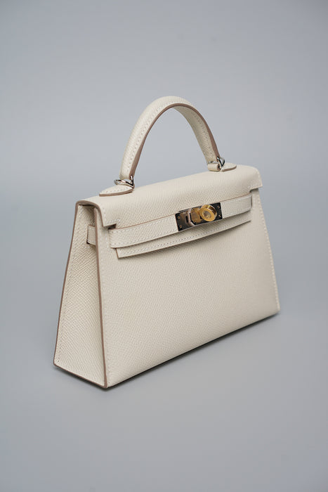 Hermes Kelly II Sellier 20 in Electrum Craie (Brand New)