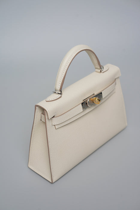 Hermes Kelly II Sellier 20 in Electrum Craie (Brand New)