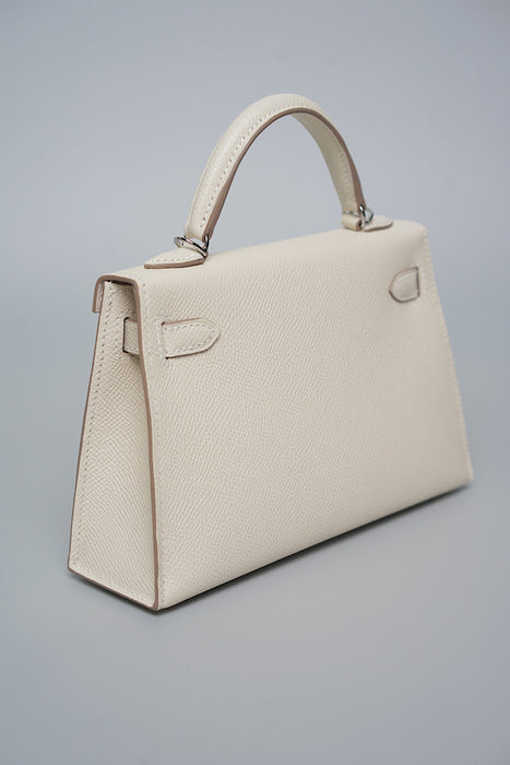 Hermes Kelly II Sellier 20 in Electrum Craie (Brand New)