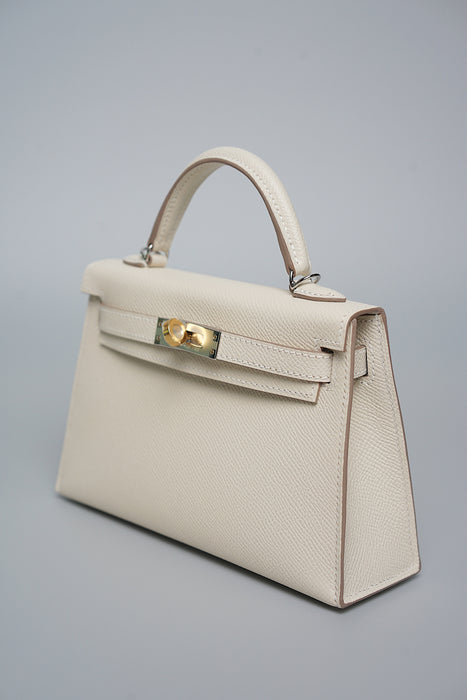 Hermes Kelly II Sellier 20 in Electrum Craie (Brand New)