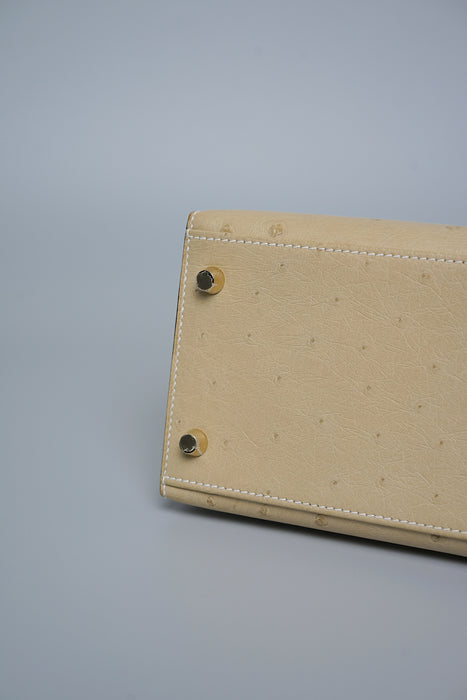 Hermes Kelly 28 in Trench Ostrich Ghw (Brand New)