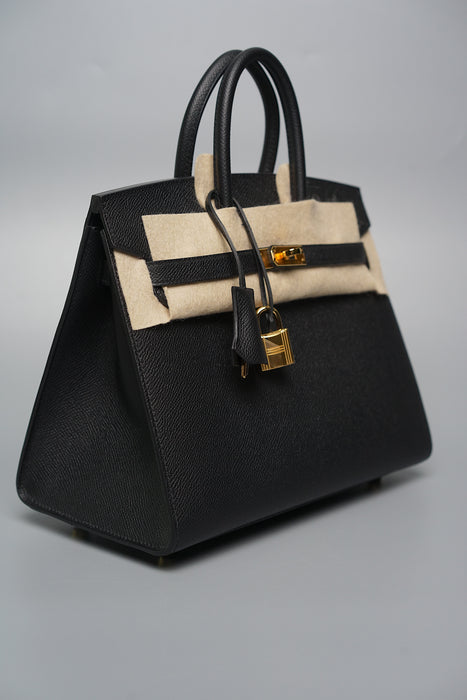 Hermes Birkin 25 Sellier in Black Epsom Ghw (Brand New)