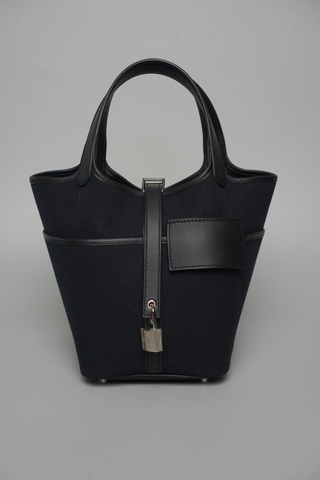 Hermes Cargo Picotin 18 in Black Phw (Brand New)