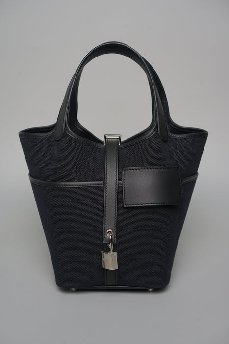 Hermes Cargo Picotin 18 in Black Phw (Brand New)