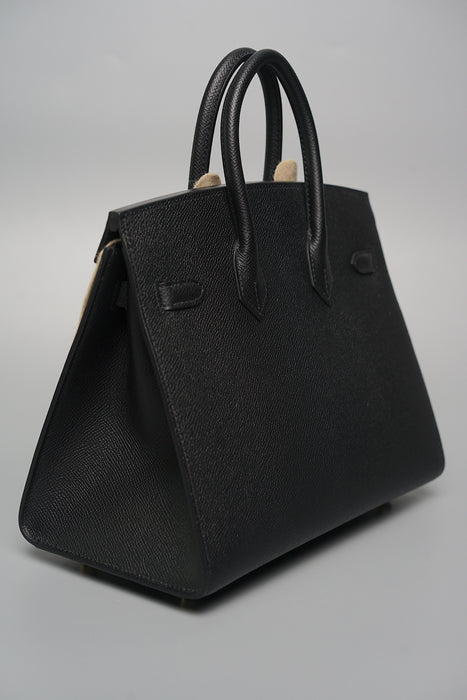 Hermes Birkin 25 Sellier in Black Epsom Ghw (Brand New)